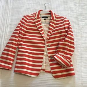 Ann Taylor Striped Blazer 0P